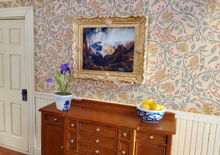 Miniature Framed Art Print The Grand Canyon Thomas Moran 1:12 Scale Dollhouse - Miniature Crush