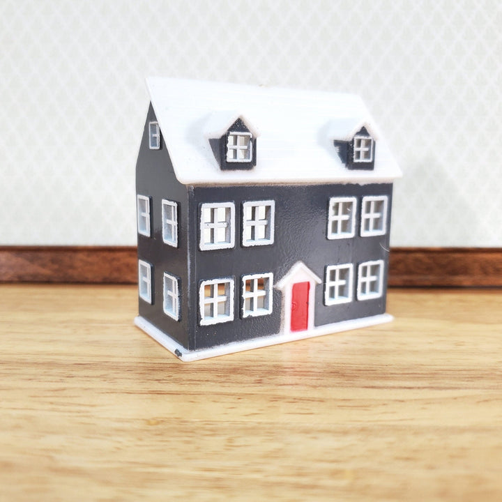 1:144 Scale Dollhouse Miniature Dolls House with Red Door Plastic - Miniature Crush