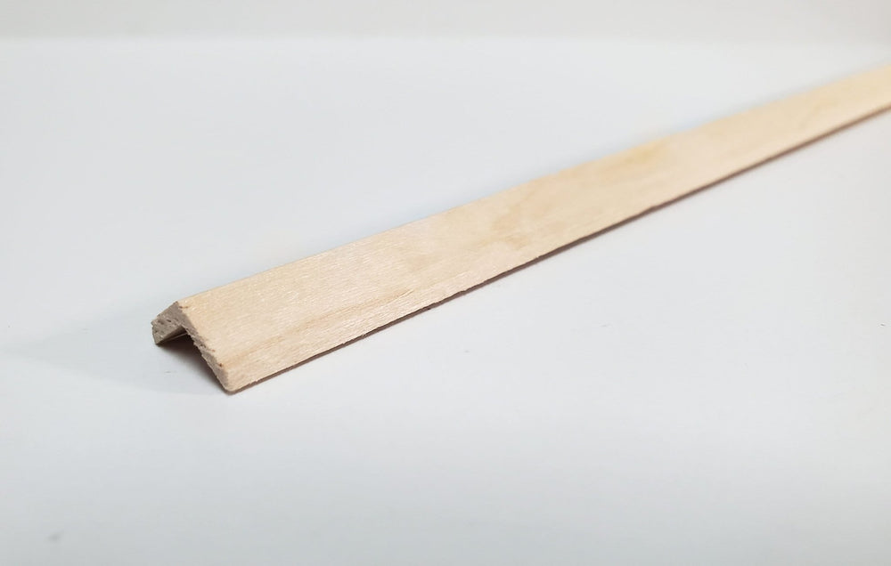 120 Degree Angle for Roof Trim 3/8" x 3/8" x 18" long NE1084 Scale Model Building - Miniature Crush