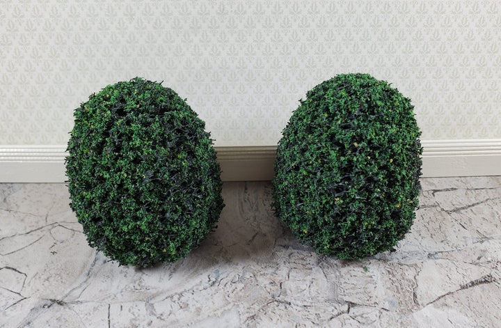 2 Model Scenery Round Shrubs Bushes Green Dollhouses Scale Models Model RR 4.5" - Miniature Crush