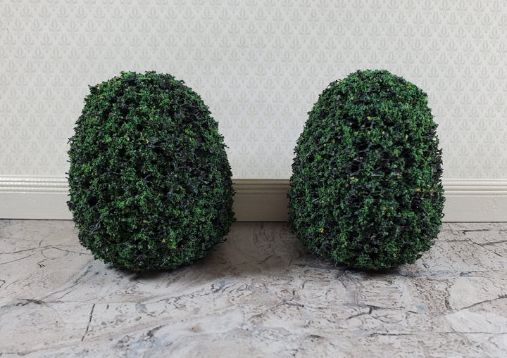 2 Model Scenery Round Shrubs Bushes Green Dollhouses Scale Models Model RR 4.5" - Miniature Crush