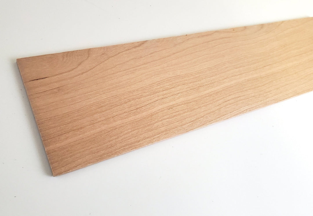 Cherry Wood Slat Plank 1/8" x 3" x 12" long Woodworking Laser - Miniature Crush