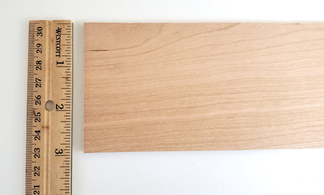 Cherry Wood Slat Plank 1/8" x 3" x 12" long Woodworking Laser - Miniature Crush