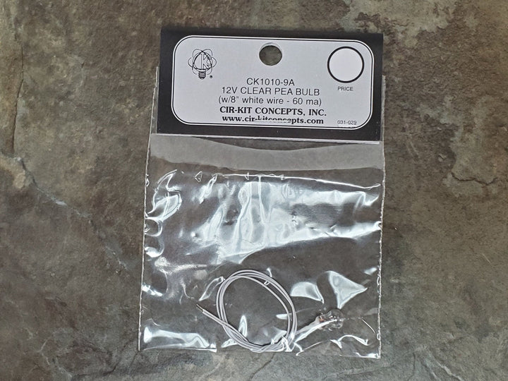 Cir-Kit Clear Pea Bulb Light Fixture with Wire 1:12 Scale Dollhouse Miniature Attics Closets - Miniature Crush