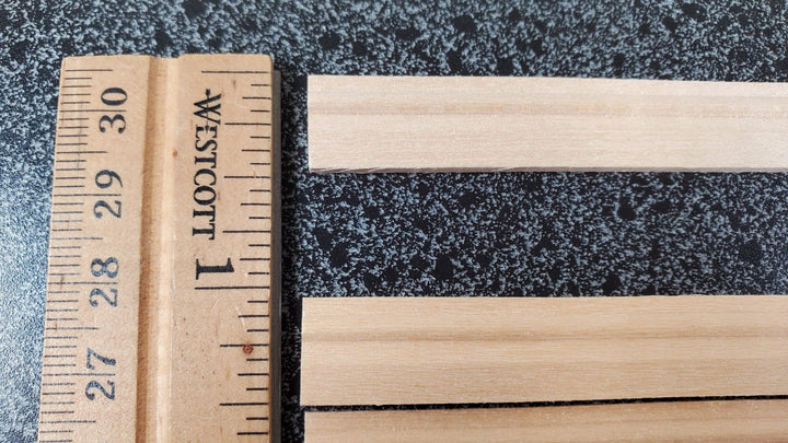 Dollhouse Baseboard 5 Pieces Trim Molding 12mm x 45cm long 1:12 Scale Skirting - Miniature Crush