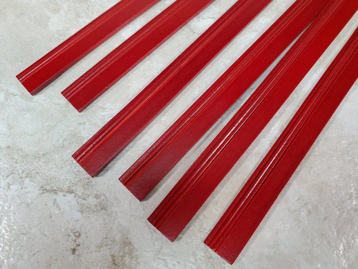 Dollhouse Baseboard Trim Mahogany Molding 5/8" tall x 17 3/4" long 1:12 Scale Skirting - Miniature Crush