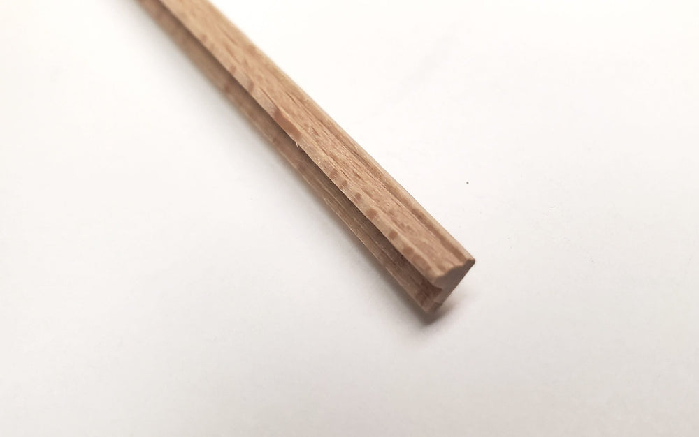 Dollhouse Chair Rail or Picture Frame Molding Trim 1/4" wide x 18" long 1:12 Scale - Miniature Crush