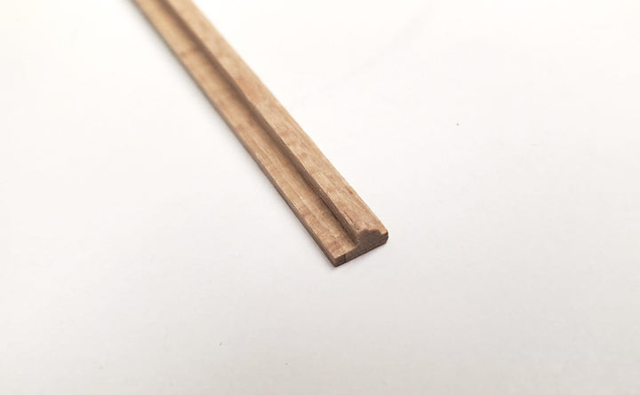 Dollhouse Chair Rail or Picture Frame Molding Trim 1/4" wide x 18" long 1:12 Scale - Miniature Crush