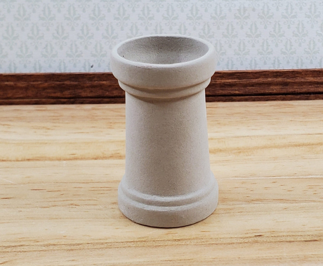 Dollhouse Chimney Pot Small Smoke Stack Round Ceramic 1:12 Scale Miniature - Miniature Crush