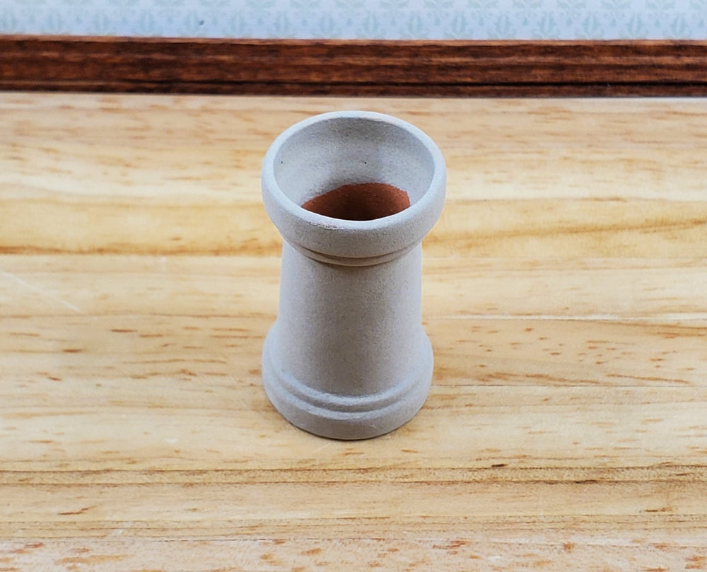 Dollhouse Chimney Pot Small Smoke Stack Round Ceramic 1:12 Scale Miniature - Miniature Crush
