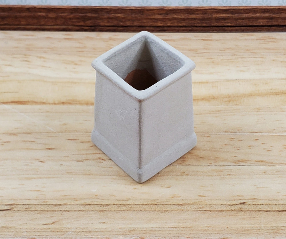 Dollhouse Chimney Pot Small Smoke Stack Square Ceramic 1:12 Scale Miniature - Miniature Crush