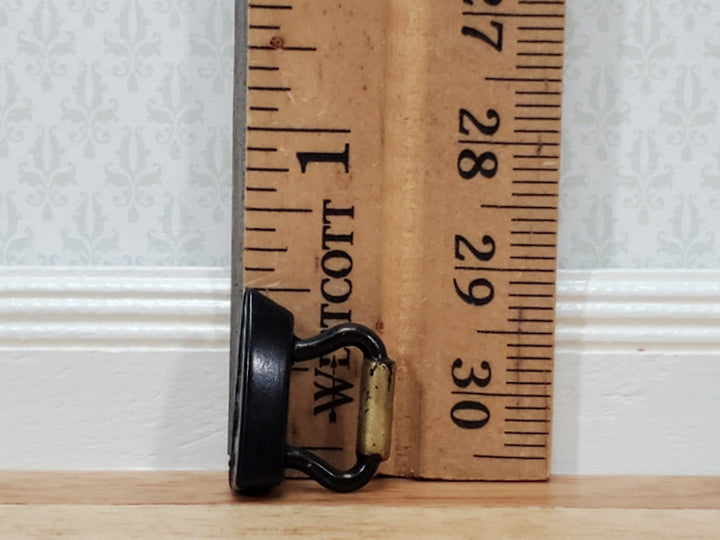 Dollhouse Clothes Iron 1950s Style Black Metal Small 1:12 Scale Laundry Room - Miniature Crush