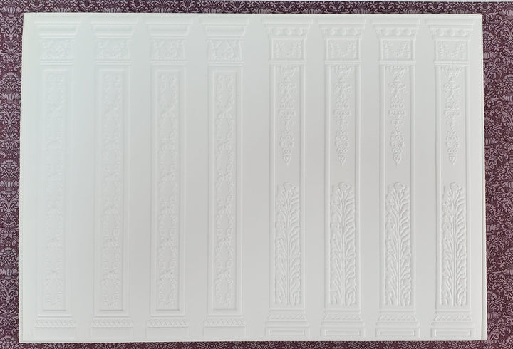 Dollhouse Column Wall Panel Embossed Textured Foam Board 1:12 Scale World Model 34933 - Miniature Crush