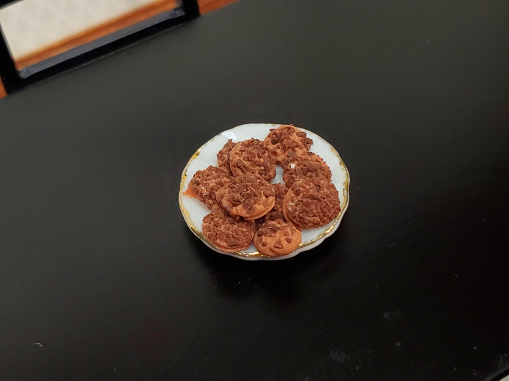 Dollhouse Cookies Set of 10 Chocolate Chip 1:12 Scale Miniatures Food Groceries - Miniature Crush