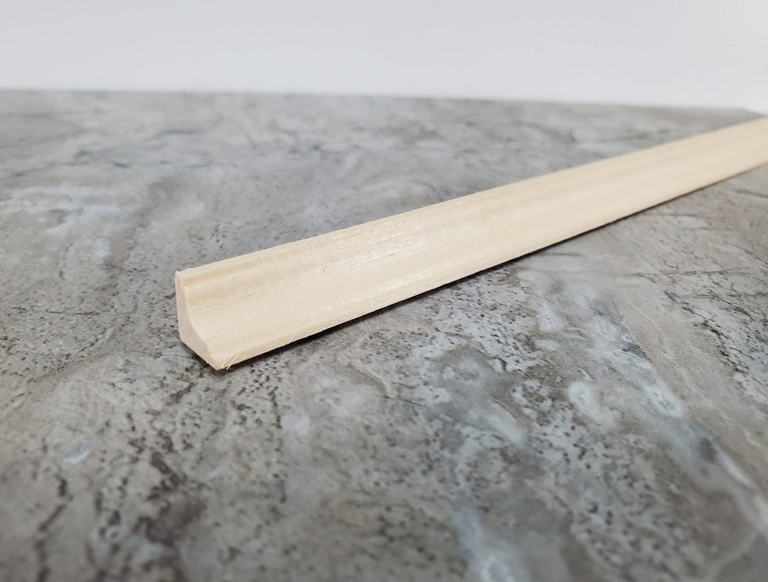 Dollhouse Crown Molding Ceiling Trim 3/8" wide x 18" long for Miniatures TC1008 - Miniature Crush