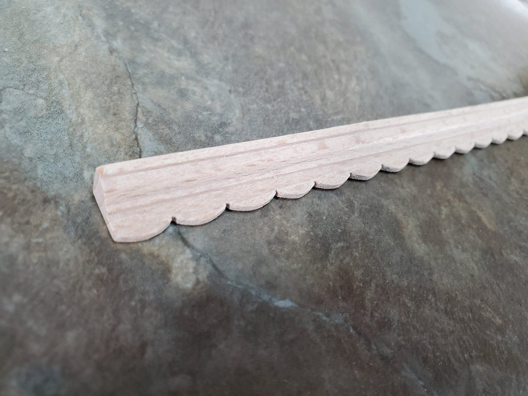 Dollhouse Crown Molding Cornice Trim Custom Victorian 7/16" tall x 18" 1:12 Scale Miniature - Miniature Crush
