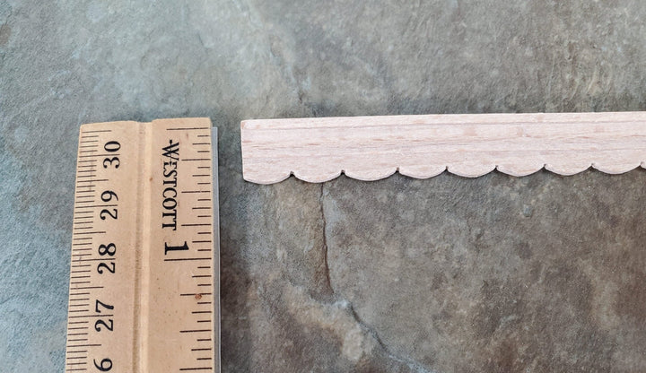 Dollhouse Crown Molding Cornice Trim Custom Victorian 7/16" tall x 18" 1:12 Scale Miniature - Miniature Crush