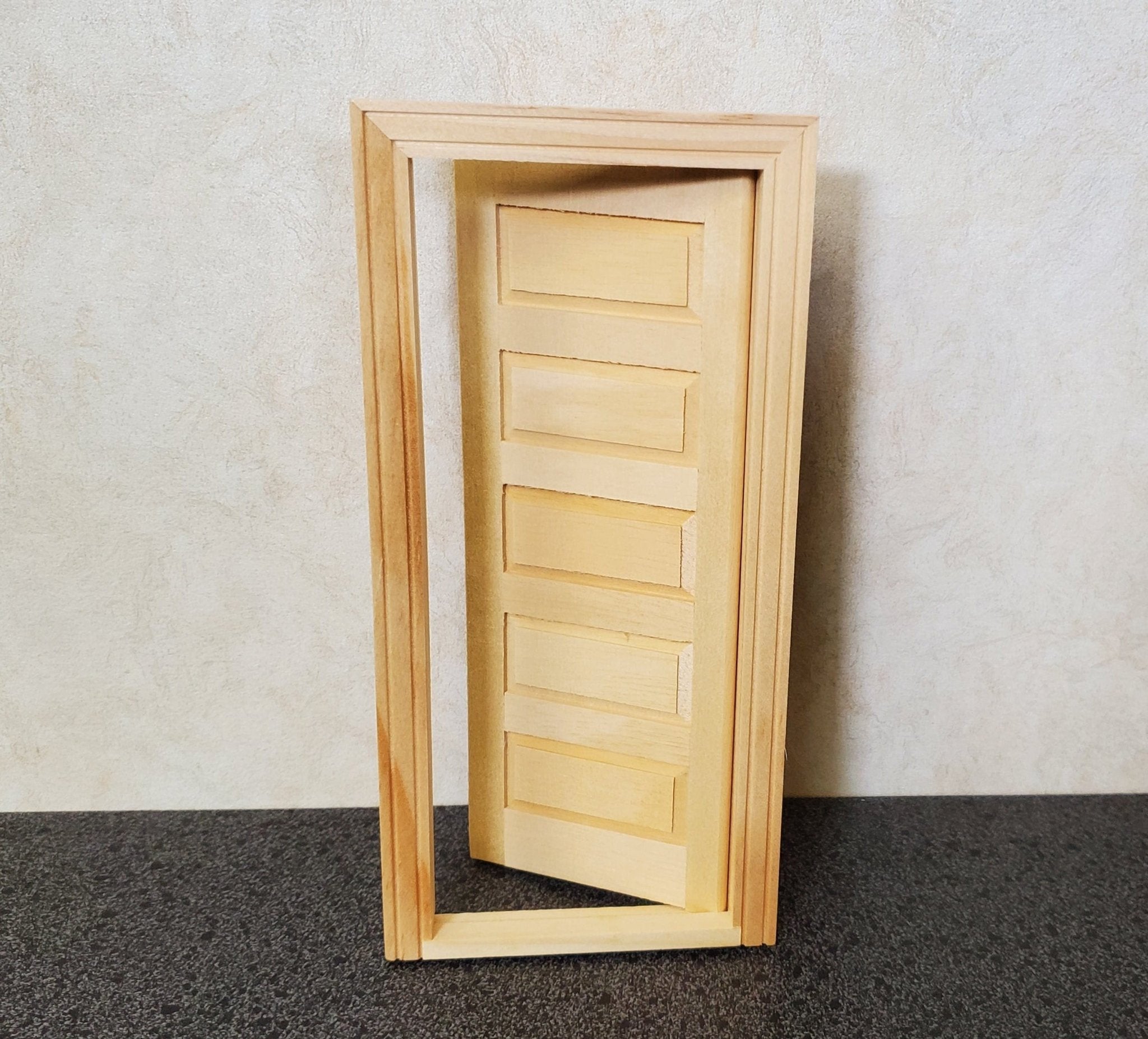 Dollhouse Miniature 5-Panel Traditional Door - Houseworks Interior Door