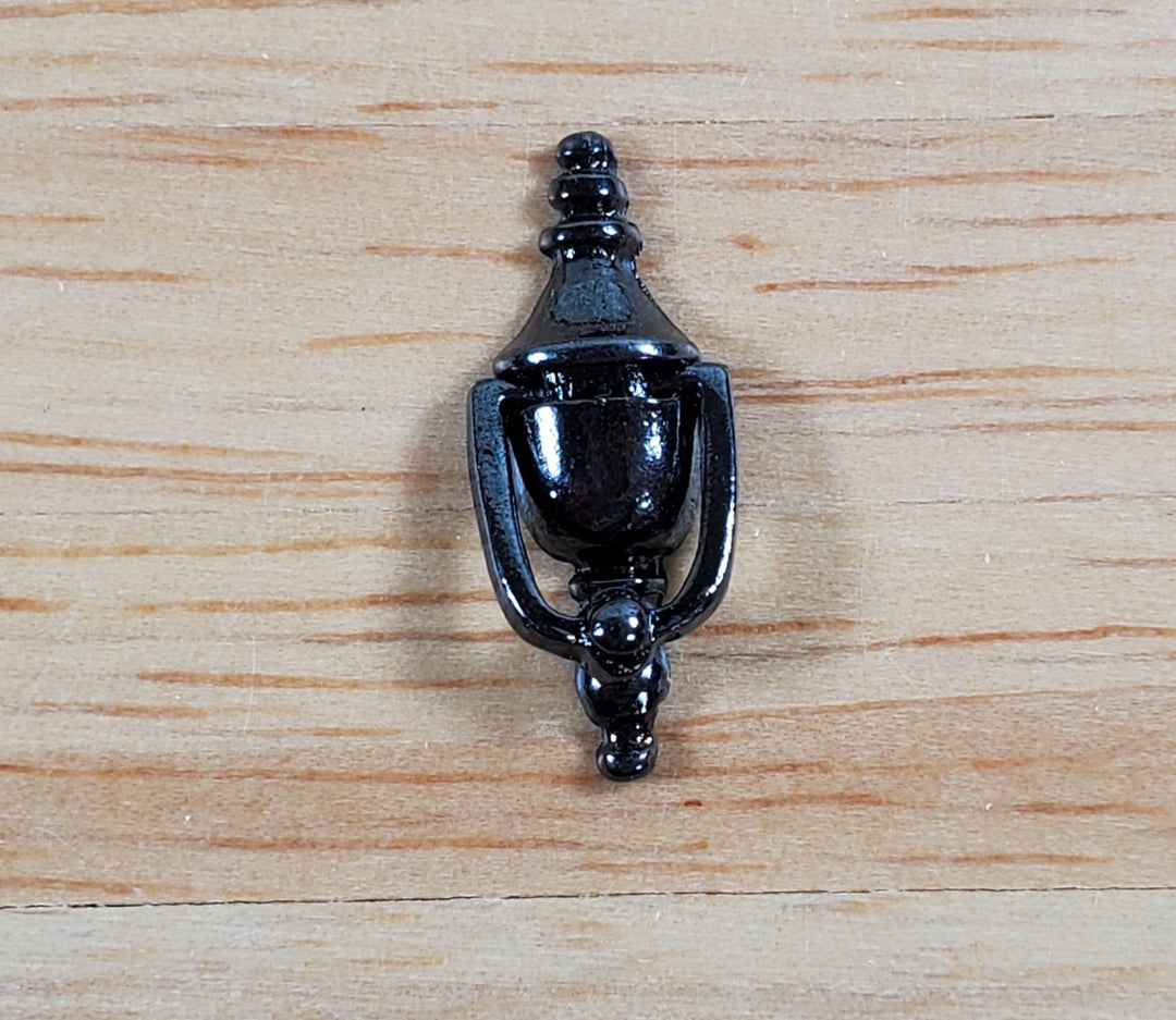 Dollhouse Door Knocker Movable Knocker Dark Pewter Finish 1:12 Scale Miniature - Miniature Crush