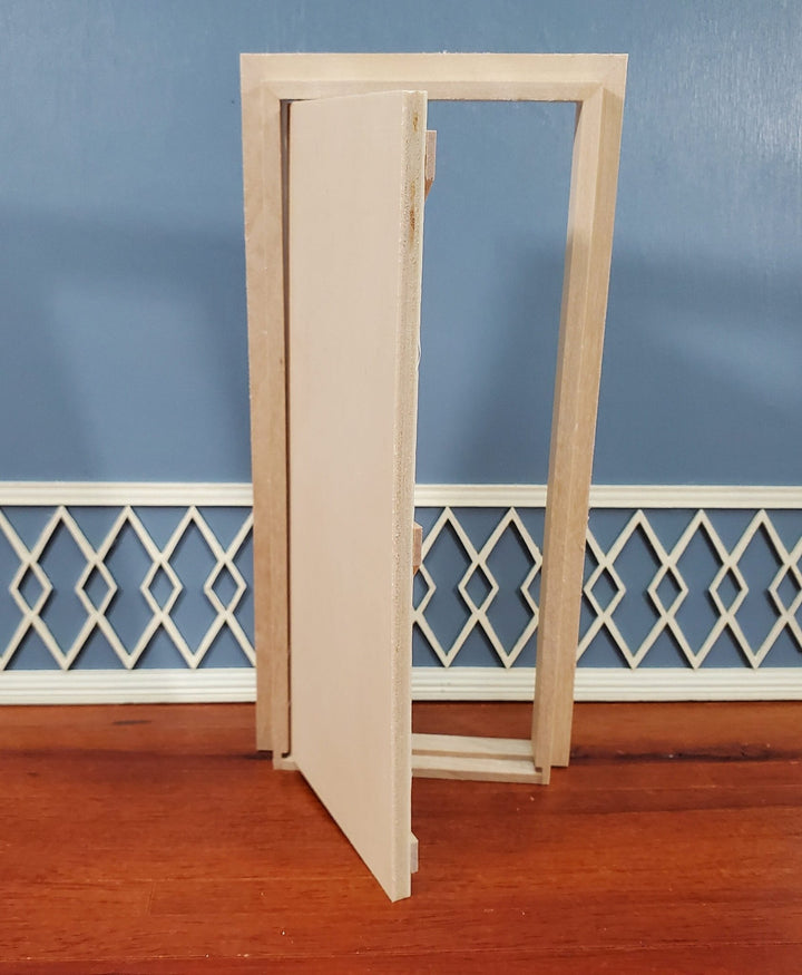 Dollhouse Door Ledged & Braced Farm House Style Exterior 1:12 Scale Miniature - Miniature Crush