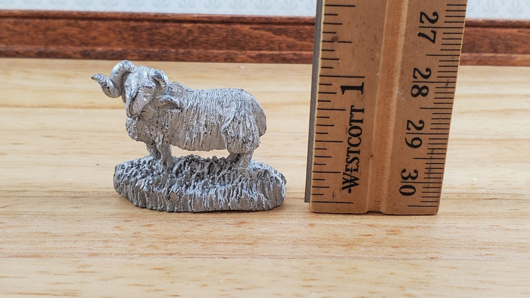 Dollhouse Door Porter Stopper Stop Ram Big Horn Sheep Cast Metal 1:12 Scale Phoenix Model - Miniature Crush