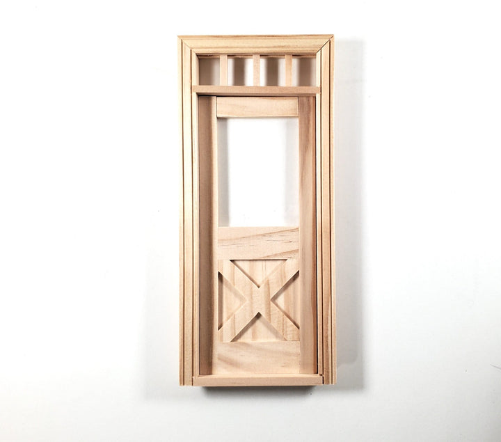 Dollhouse Exterior Door Crossbuck with Transome 1:12 Scale Houseworks #6012 - Miniature Crush
