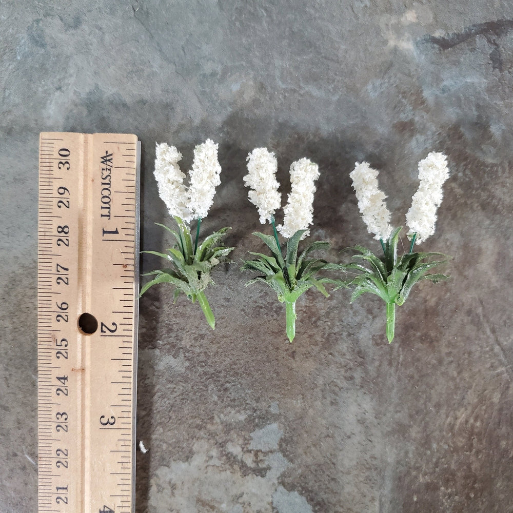 Dollhouse Flowing Yucca Plant on Spike x3 1:12 Scale Miniature Garden Flower - Miniature Crush