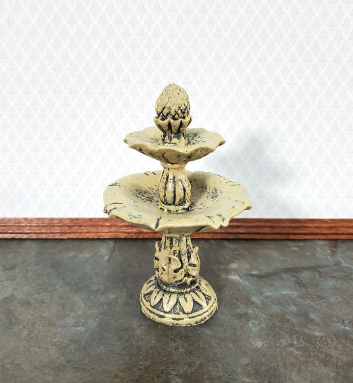 Dollhouse Garden Fountain Bird Bath Fairy Garden 1:12 Scale Miniature Decor - Miniature Crush