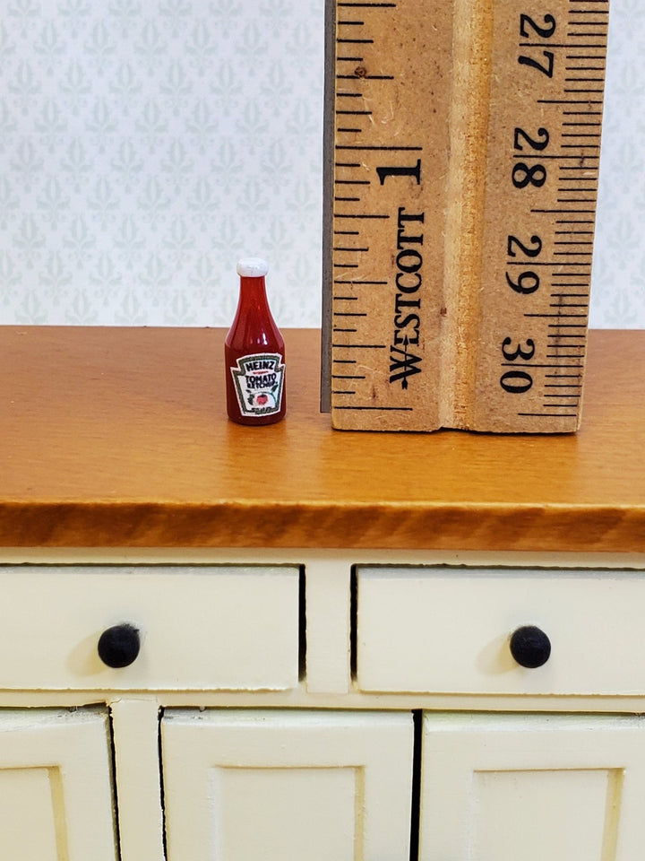 Dollhouse Heinz Ketchup Catsup Bottle Jar 1:12 Scale Miniature Food Groceries Kitchen - Miniature Crush