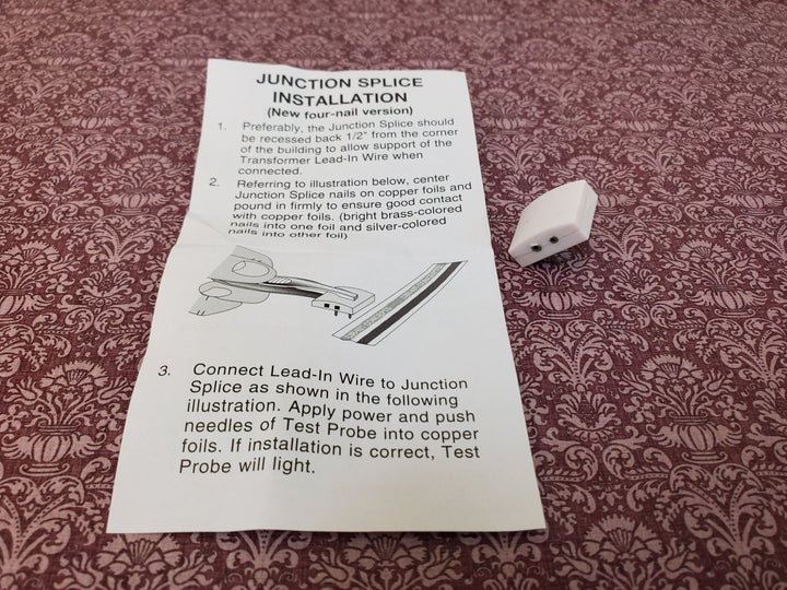 Dollhouse Junction Splice for Copper Tape Wire 4 Prong by Cir-Kit Concepts CK1007 - Miniature Crush