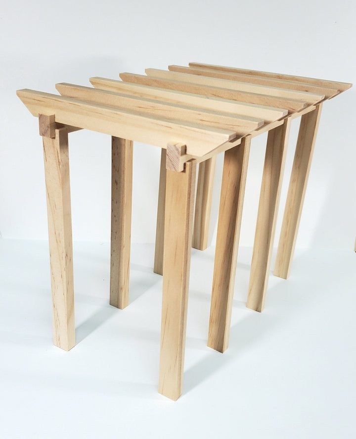 Dollhouse KIT Garden Pergola Arbor Trellis for Flowers Wood 1:12 Scale Miniature - Miniature Crush