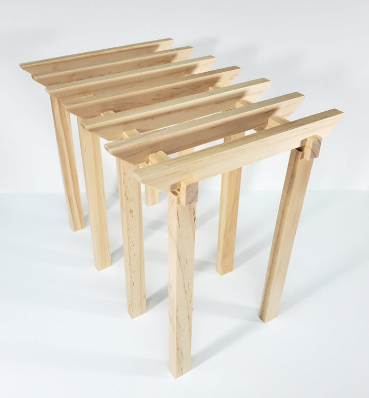 Dollhouse KIT Garden Pergola Arbor Trellis for Flowers Wood 1:12 Scale Miniature - Miniature Crush