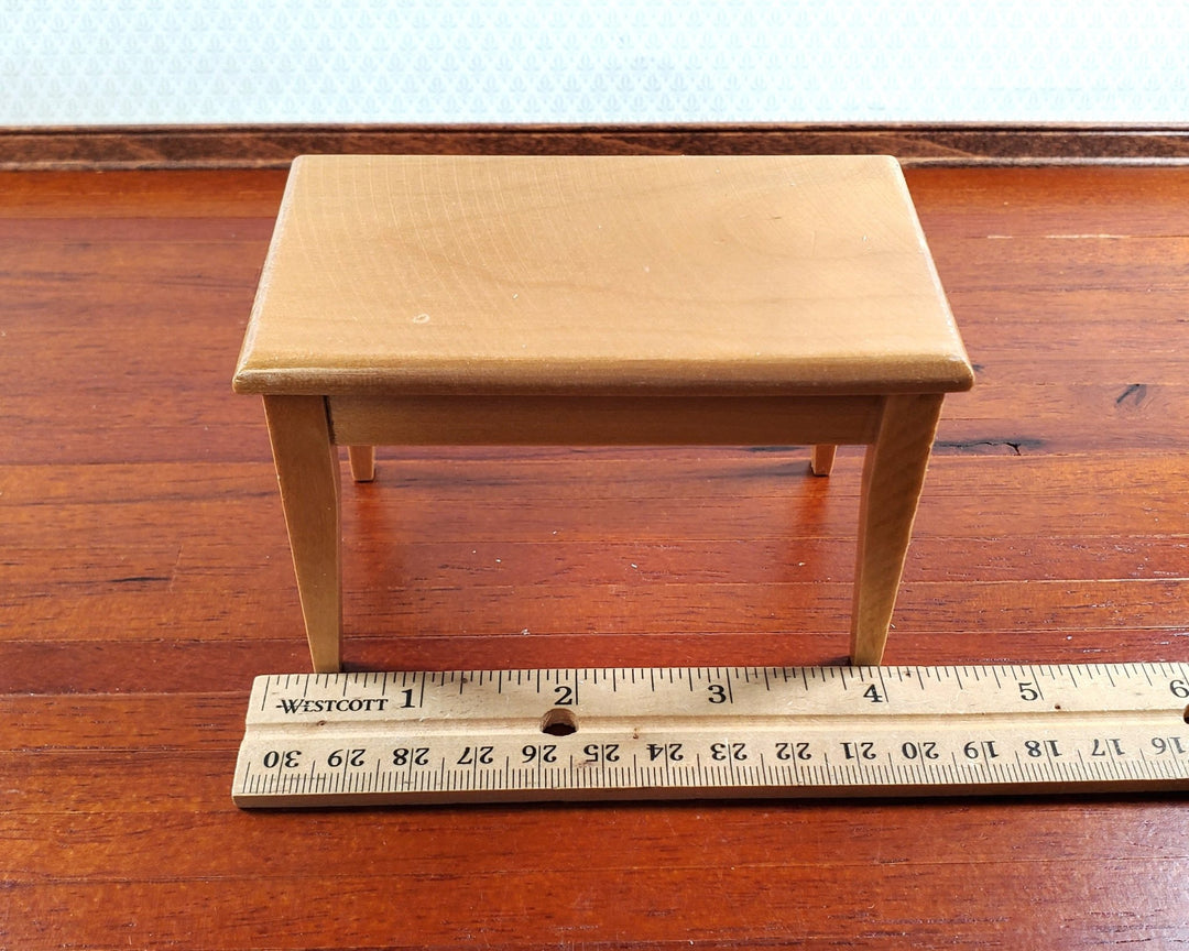 Dollhouse Kitchen Set Sink Fridge Table 1:12 Scale Furniture Light Oak Finish - Miniature Crush