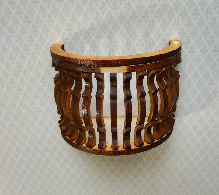 Dollhouse Miniature Balcony Half Round Window or Door Unfinished 1:12 Scale 3" - Miniature Crush