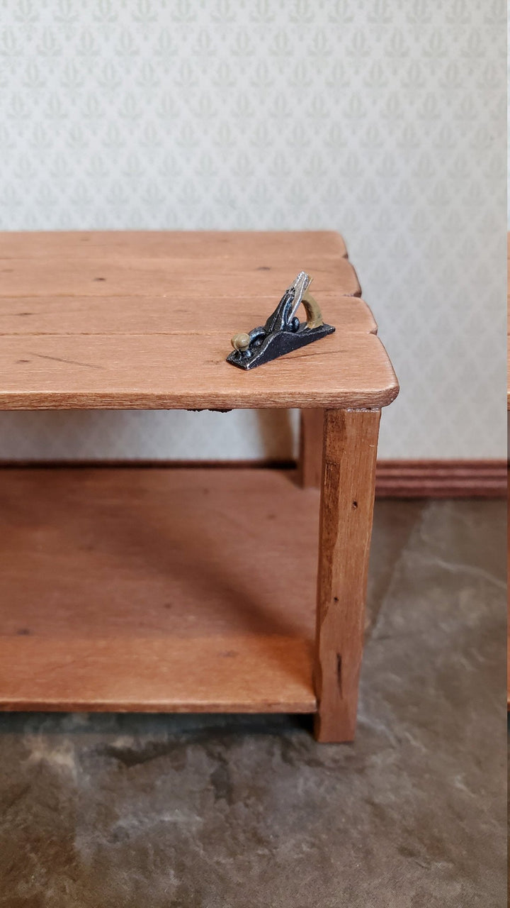 Dollhouse Miniature Bench Plane Wood Planer 1:12 Scale Woodworking Tool Painted Metal - Miniature Crush