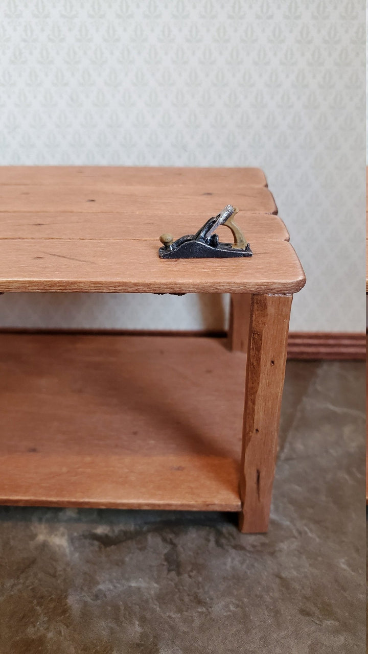 Dollhouse Miniature Bench Plane Wood Planer 1:12 Scale Woodworking Tool Painted Metal - Miniature Crush