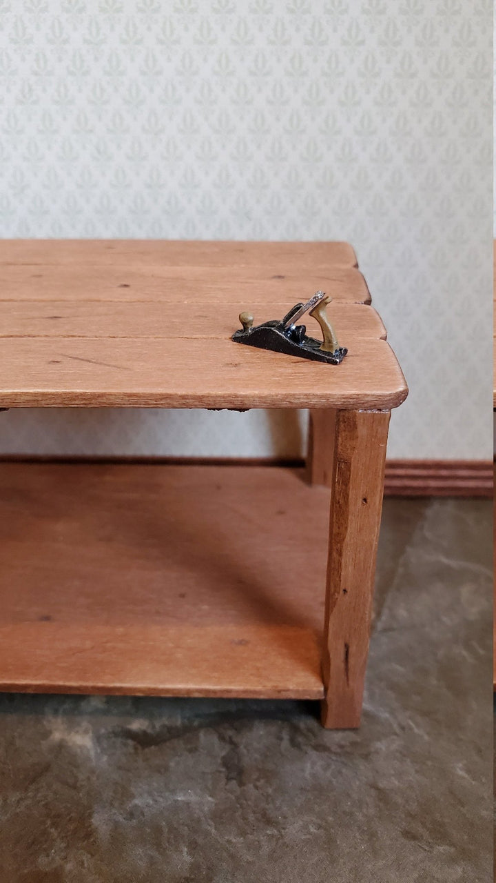 Dollhouse Miniature Bench Plane Wood Planer 1:12 Scale Woodworking Tool Painted Metal - Miniature Crush