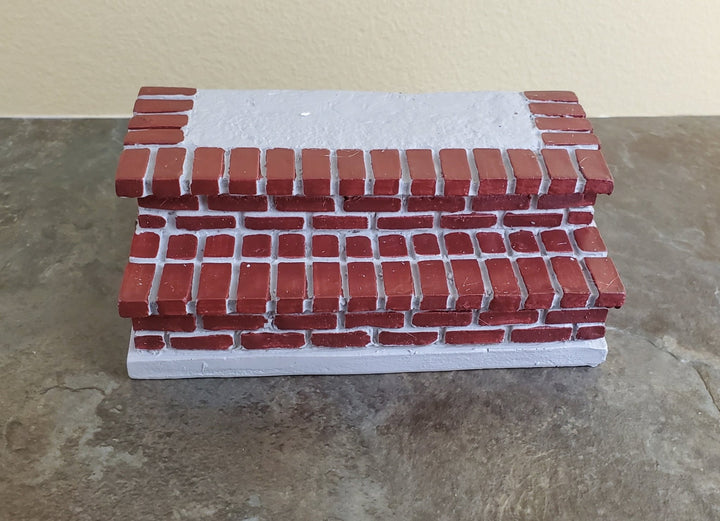 Dollhouse Miniature Brick Steps Resin Large 1:12 Scale Garden or Yard - Miniature Crush