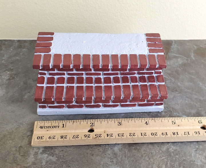 Dollhouse Miniature Brick Steps Resin Large 1:12 Scale Garden or Yard - Miniature Crush