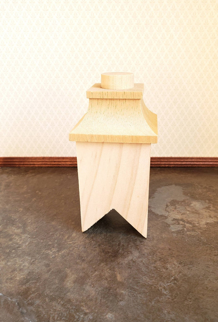 Dollhouse Miniature Chimney Wood 1:12 Scale 45 Degree Pitch Houseworks 2406 - Miniature Crush