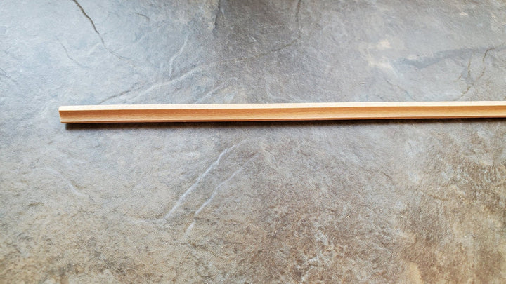 Dollhouse Miniature Cove Molding Trim Wood Strip 1/8" x 18" long 1:12 Scale - Miniature Crush