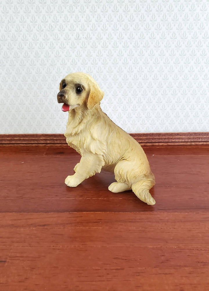 Dollhouse Miniature Dog Golden Retriever 1:12 Scale Animal Pet Resin - Miniature Crush