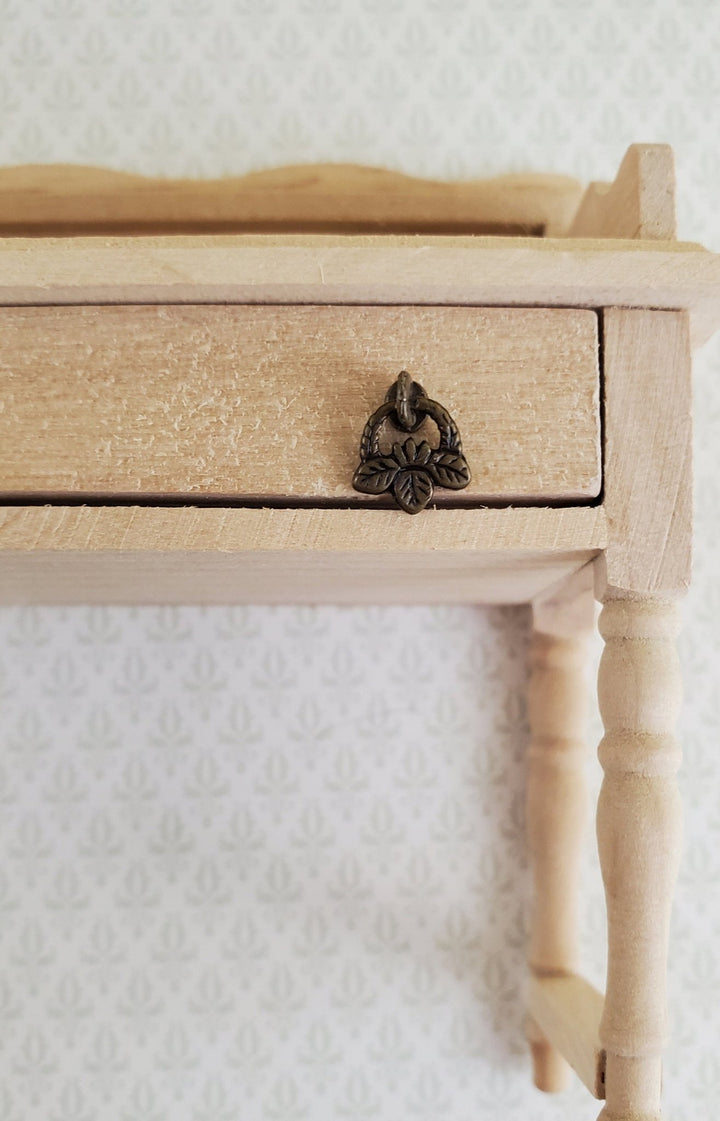 Dollhouse Miniature Drawer Pulls Handles Hanging Leaves 1:12 Scale Antique Bronze S1491A - Miniature Crush