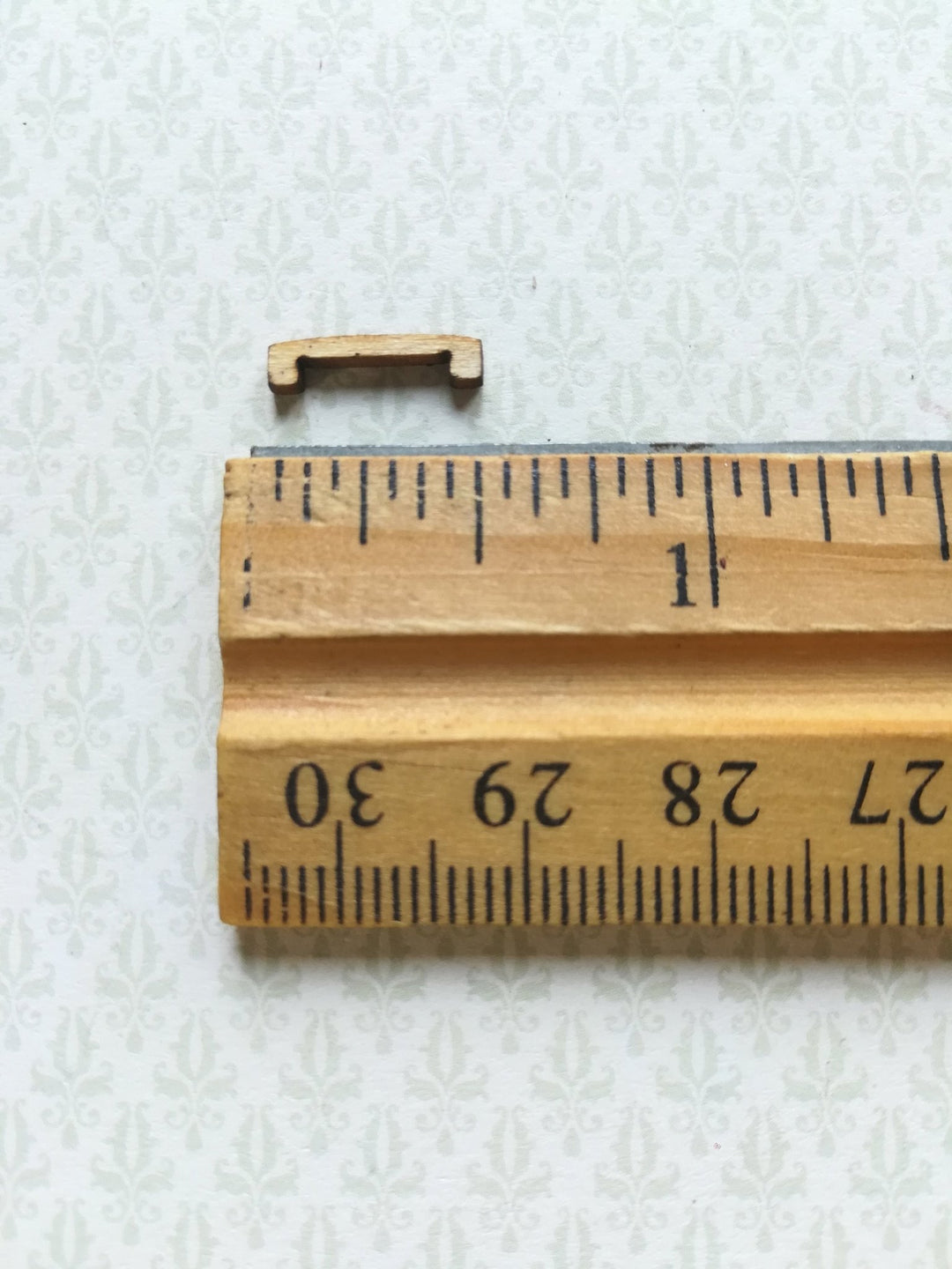 Dollhouse Miniature Drawer Pulls Handles Wood 12 Pieces 1:12 Scale 1/2" Handmade - Miniature Crush