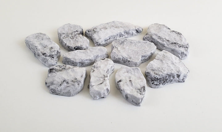 Dollhouse Miniature Fieldstone Cobblestone Gray by Andi Mini Brick & Stone 1:12 Scale 72 sq in AM0727 - Miniature Crush