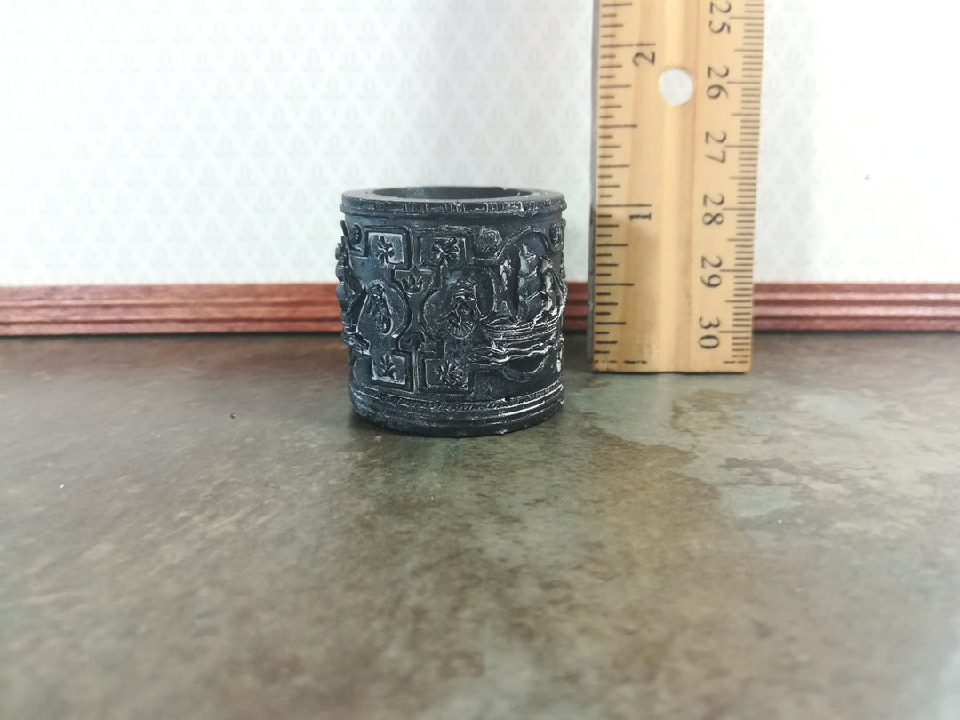 Dollhouse Miniature Flower Pot or Plant Planter Tall Ship Design Detailed Floor 1:12 Scale - Miniature Crush