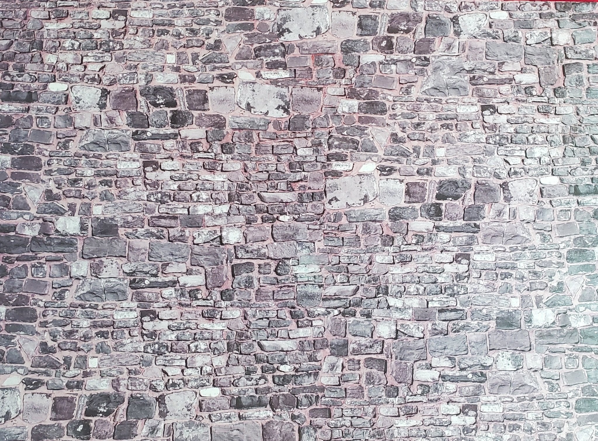 3x Grey Brick Wall Cardboard - Vollmer 46052 - OO/HO decor 3x Grey Brick Wall Cardboard - Vollmer 46052 - OO/HO decor