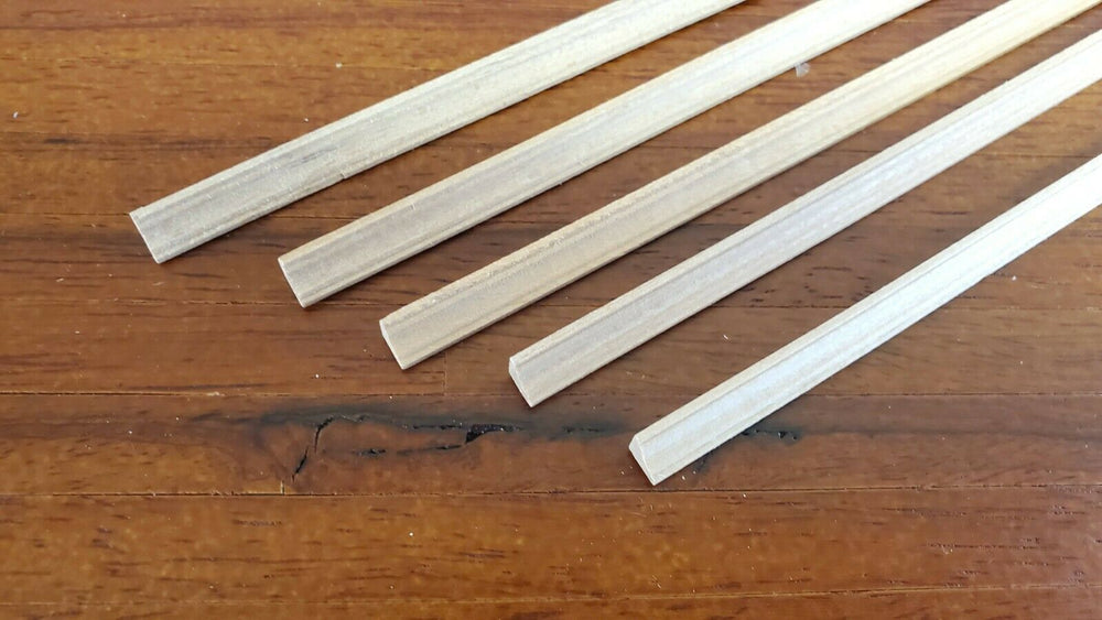 Dollhouse Miniature Half Scale Crown Cornice Molding Trim 5 Pieces 18" long 1:24 - Miniature Crush