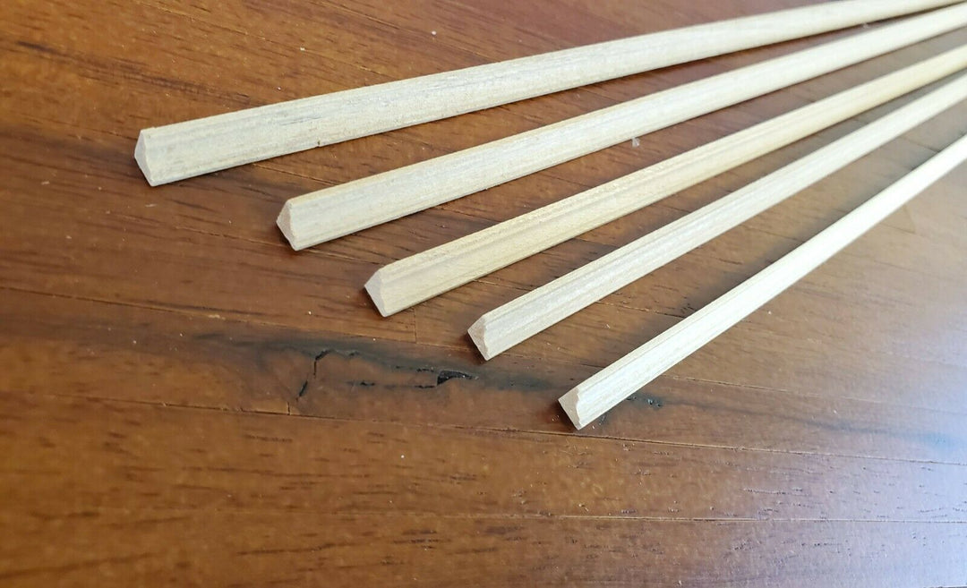 Dollhouse Miniature Half Scale Crown Cornice Molding Trim 5 Pieces 18" long 1:24 - Miniature Crush