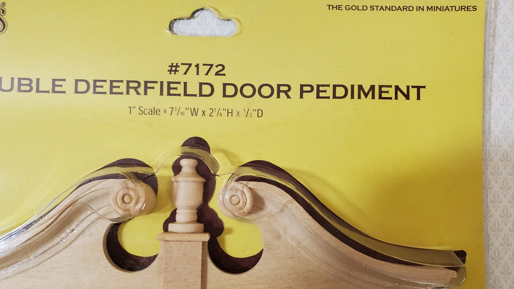Dollhouse Miniature Large Door Pediment Ram's Head Style 1:12 Scale Houseworks #7172 - Miniature Crush